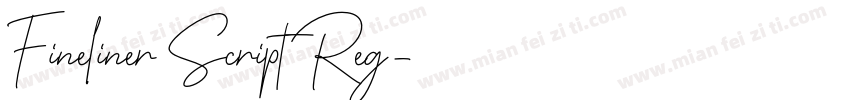 Fineliner Script Reg字体转换